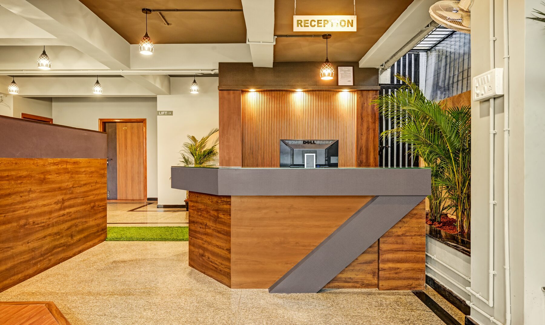 Reception and lobby